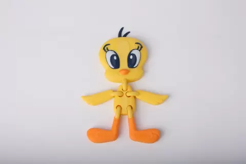 Articulated Tweety the Bird — Looney Tunes Flexible Cartoon Figure