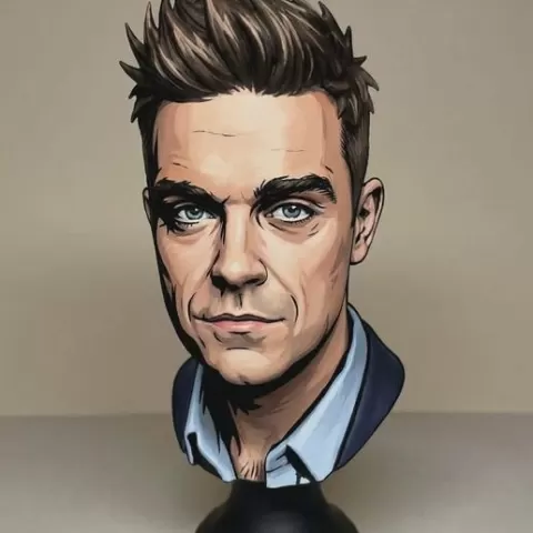 robbie willams bust