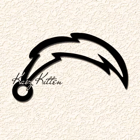 LA chargers logo keychain