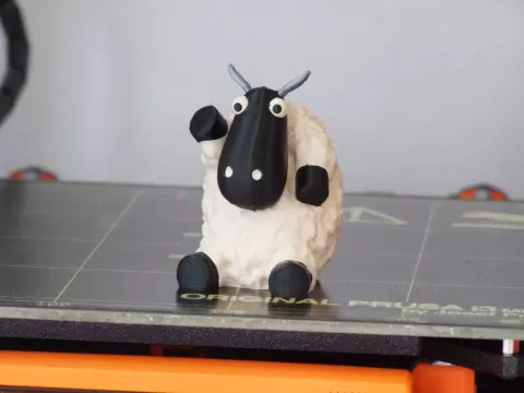 Fluffy sheep (single & multi-material)