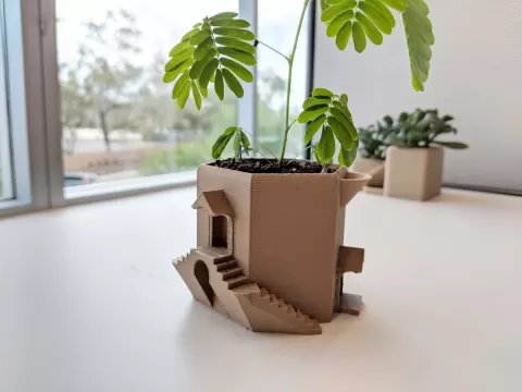 Tower Villa Water Tank Planter Pot