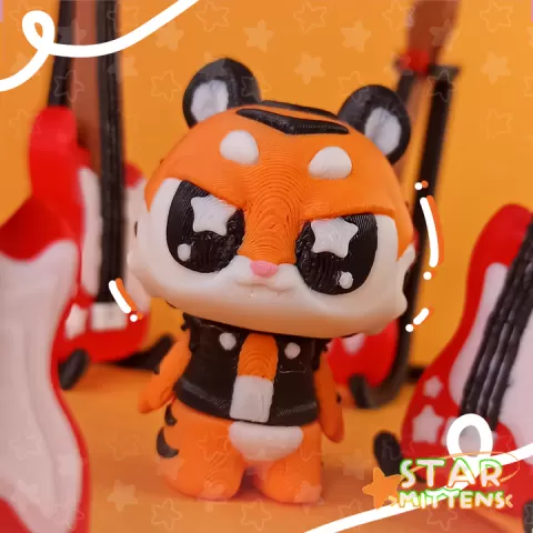 Cute Flexi Rock Tiger by Star Mitty