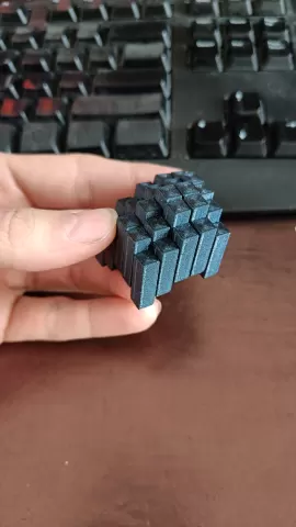 Pocket flexigrid fidget, small size, 6x6mm per column, parametric