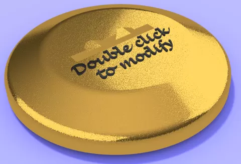 Medal stand - base with modifiable text