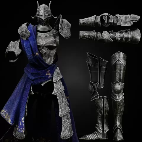 ULTIMATE RELLANA ARMOR AND HELMET SET - TWIN MOON KNIGHT life size cosplay - Elden Ring Shadow of th
