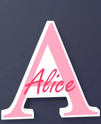 A [Alice] - FREE wall art