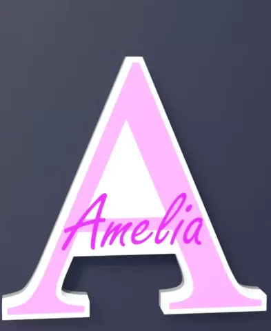 A [Amelia] - FREE wall art
