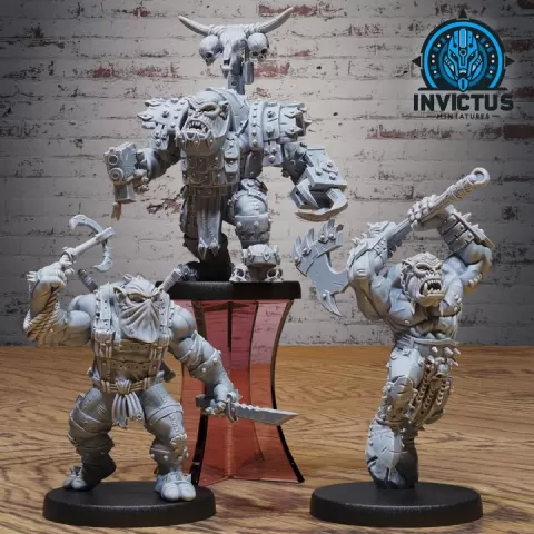 Greensteel Squad Set A / Space Orc Bandit / Galactic War Warrior / Cosmic Battle Army Soldier / Sci-Fi Encounter by Epic-Miniatures