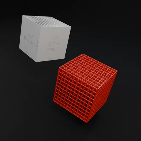 One liter cube