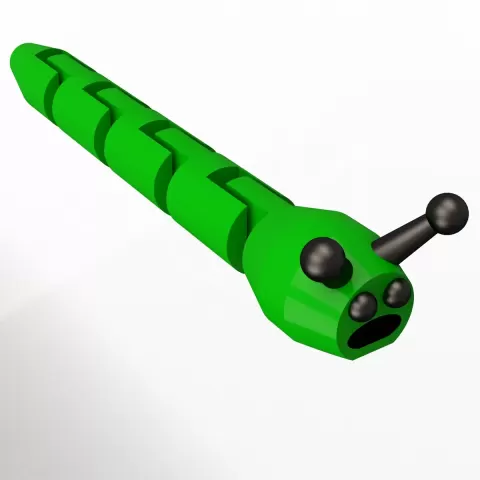 Snail-Cute Flexi Articulated Skeleton Print-in-place Fidget with 3MF included.(No Supports and no Ra