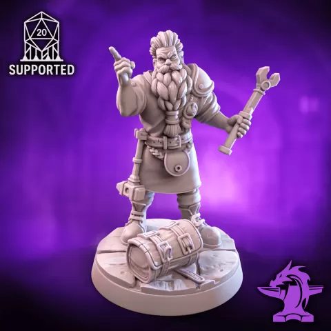 Dwarf Mechanic - Tabletop Artificer Inventor