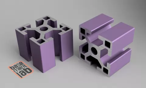 5050 T-Slot Extruded Profile - Parametric