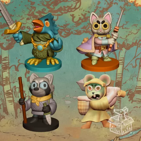 Root 3d minis :: Base factions by Allucasfa
