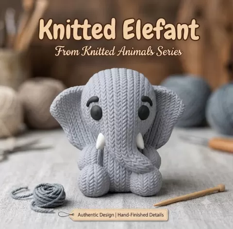 The Charming Knitted Elefant – More Than Just a Decoration