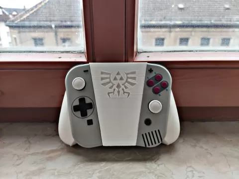 Nintendo Switch Ergonomic JoyCon Grip with Zelda Crest