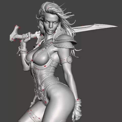 SciFi Female warrior 2