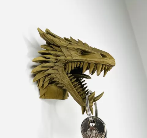 Dragon keychain wall organizer