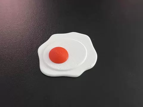 Fried Egg Miniature Prop