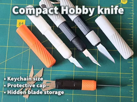 Compact hobby knife