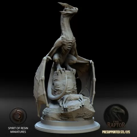 Arvak the Raptor _ Wyvern Form by Spirit of Resin Miniatures