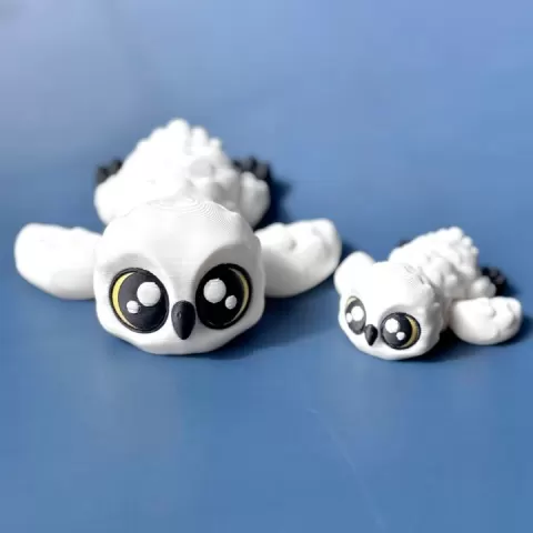 Flexi Snowy Owl by SugarPaws3D