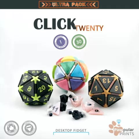 Clicky Twenty by Pawpular Prints