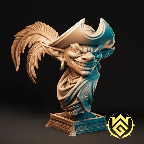 Bust - The Goblin Gunslinger by The Witchguild