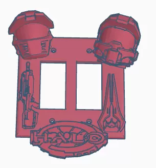 halo light switch cover double paddle