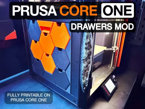 Prusa CORE One/+ Drawers Mod