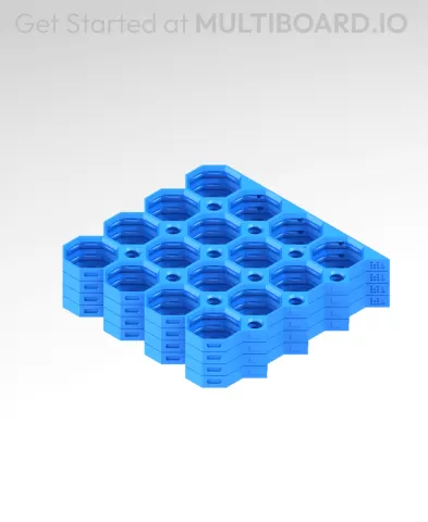4x4 MU - Top Grid Interfitted - MultiBoard Octagon Plate - 4x Ironing Stack