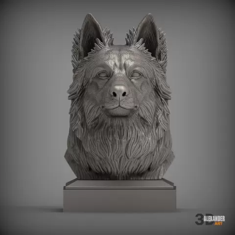 Harzer Fuchs bust by Alexander3dart