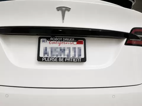 Tesla FSD License Plate Holder