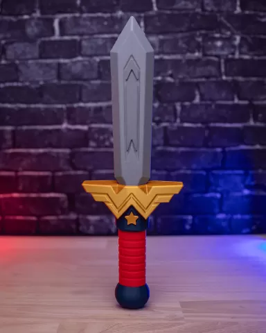 Wonder Woman Sword - Cosplay Prop Kit | No Supports, No AMS, No Glue