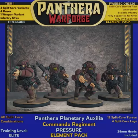 TIER 1 Split-Core PPA Cdo Regiment Pressure Element Pack PWEBSC010426