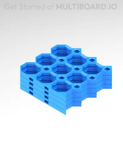 3x3 MU - Bottom Grid Interfitted - MultiBoard Octagon Plate - 4x Ironing Stack