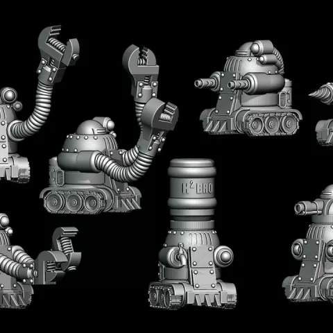 F.I.D.O. 5000 robots by Red Nebular