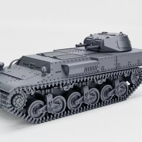 Panzer I Turm auf Lorraine Schlepper(f) + 3 Tankmen (Ad-Hoc, Germany, WW2) by Wargame3d