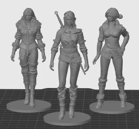 The Witcher 3: Ciri, Yennefer, and Triss