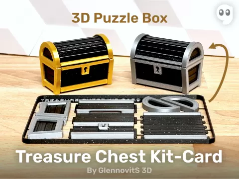 Treasure Chest Kit-Card (compact pirate chest box set)