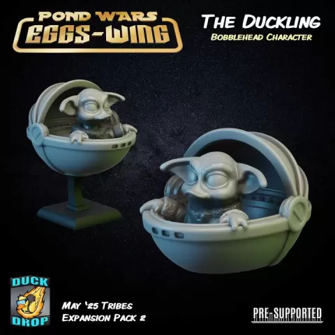 The Duckling - Bobblehead Character - Parody Art Toy Rubber Duck by Mike "Epic Duck" Cousins