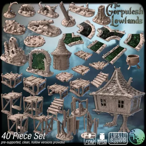 Poison Swamp Terrain Set by Sync Ratio Systems