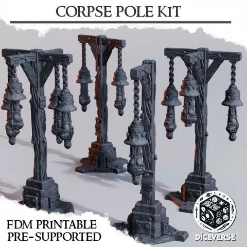 Trench Terrain: Corpse Pole Kit by Diceverse