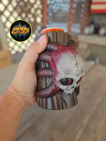 Skull Octopus Can Koozie