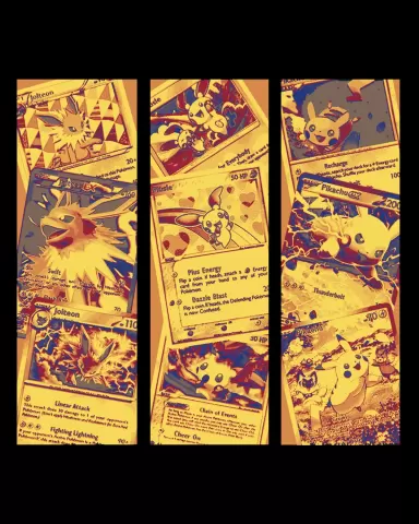 Fan Art of the Pokemon - Electric trio Jolteon, Pikachu and Plusle - Bookmarks