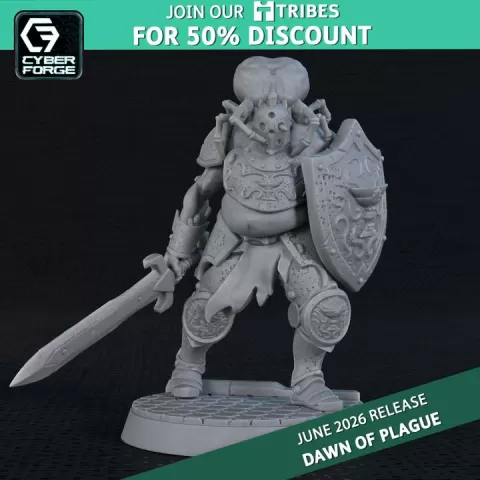 Plague Guard - Dawn of Plague - Cyber Forge Miniatures June 2025 by Titan Forge Miniatures