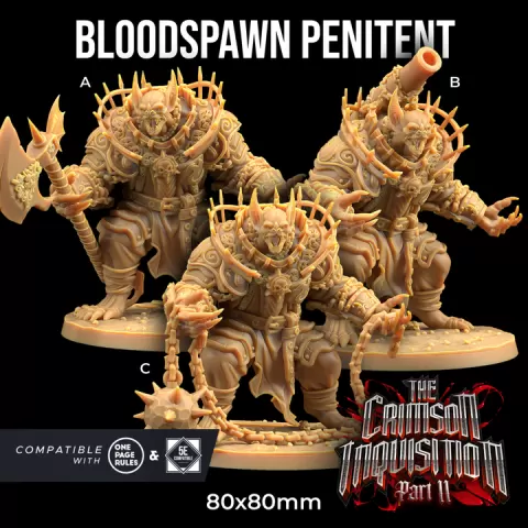 Bloodspawn Penitent | PRESUPPORTED | The Crimson Inquisition Pt. 2 by The Dragon Trappers Lodge