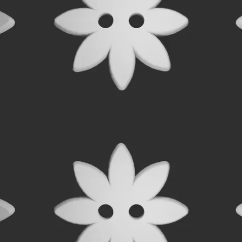 Set de Botones Florales en Relieve | Diseño Decorativo para Impresión 3D (PLA)/ Floral Relief Button Set | Decorative Design for 3D Printing (PLA)