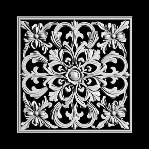 Classical Baroque Square Panel