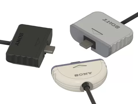 PS5 USB Cable Housing In Various PlayStation Controller Connector Styles