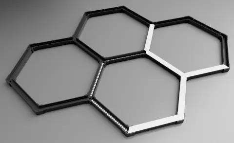 Hexagon LED Lamp